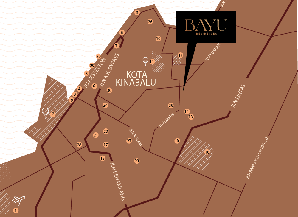 BAYU Residence Location Map